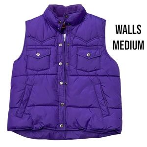 Walls Purple Puffer Vest